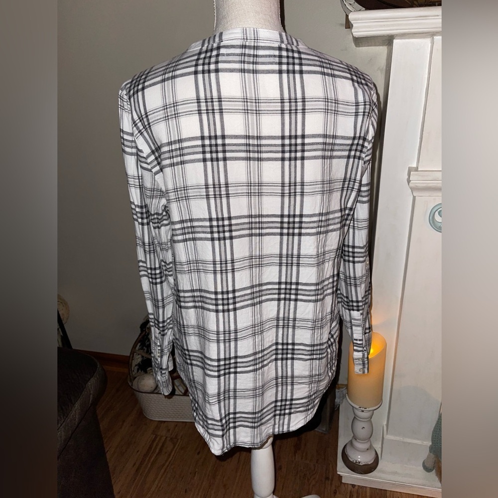 Calvin Klein Jeans flannel top Size M Great for Fall or Winter - Picture 3 of 6